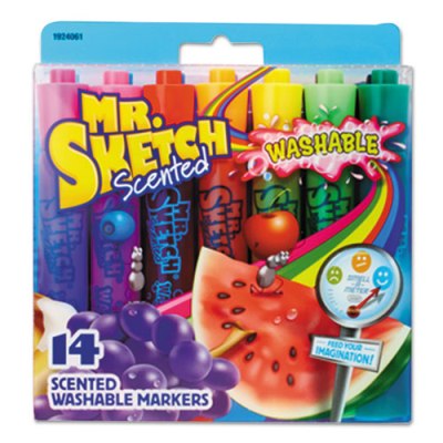 Mr. Sketch Scented Washable Markers, 14 Assorted Colors & Scents