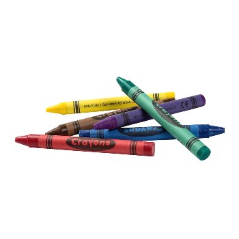 Premium Kids' Restaurant Crayons Loose Bulk 6 Colors, 3000 Total, #MCRAYB63000