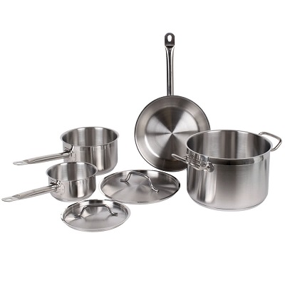 Vollrath Optio Deluxe 7 Piece Cookware Set, Induction Ready