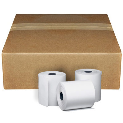 Clover Mobile - 2 1/4" x 85 Thermal Receipt Paper Rolls BPA Free, 50/Box clover mobile, 2 1/4 x 85 thermal, 2 1/4 x 85, credit card machine paper