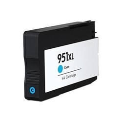 HP 951XL Cyan Inkjet Cartridge (CN046AN) - Remanufactured HP 951XL Cyan, CN046AN