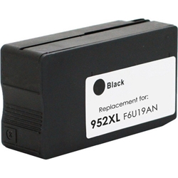 HP 952XL Black Inkjet Cartridge (F6U19AN) - Remanufactured HP 952XL Black, F6U19AN