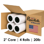 18" x 300' 20 lb CAD Inkjet Bond Plotter Paper, 4 Rolls/Case 