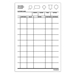 1 Part Server Order Pad Guest Checks, Table Diagram, 100 Books - D1WG5000100