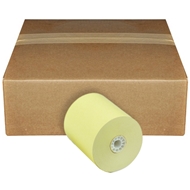 2 1/4" x 80' Thermal Paper Rolls Canary 50/Box BPA Free