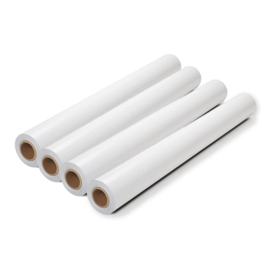 Matte Coated Paper Roll, 2 Core, 8 mil, 24 x 100 ft, Matte White