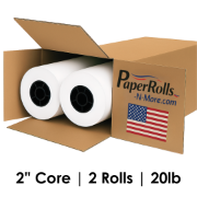 24" x 300' 20 lb CAD Inkjet Bond Plotter Paper, 2 Rolls/Case