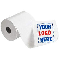 3 1/8" X 230 1-Color Custom Printed Thermal Paper 50/Case, 10 Case Min 3 1 8 thermal paper 1 Color custom, custom printer thermal paper, custom thermal rolls, 3 1/8 custom thermal rolls