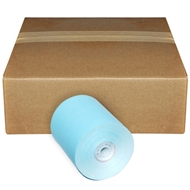 3 1/8" x 220' Thermal Paper Rolls Powder Blue 50/box BPA Free