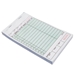 Green Carbonless Guest Checks-3 Part Booked, 50 Checks Per Book, Case of 5 Books - D3G47973B5