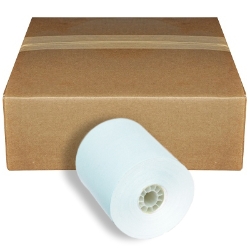 3" x 150 Blue 1-Ply Bond Paper Rolls