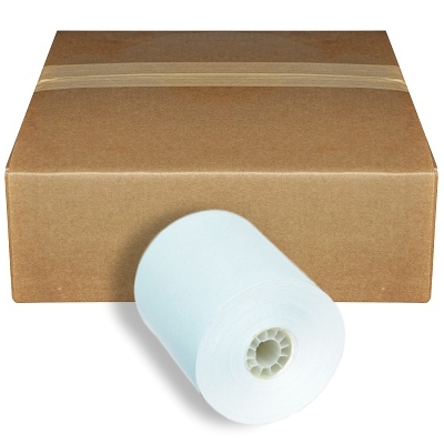 3" x 150' Blue 1-Ply Bond Paper Rolls