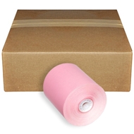 3" x 165' Pink 1-Ply Bond Paper Rolls 50/box