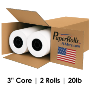 36" x 500' 20 lb Engineering Bond Plotter Paper, 2 Rolls
