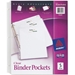 Avery Clear Binder Pockets, 3 Ring, 5/Pack - MBABP35C