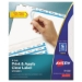 Avery Index Maker Print & Apply Clear Label Dividers, 5 Tabs, 5 Sets - MBAPADW55