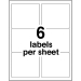 Avery Shipping Labels TrueBlock Technology, 3 1/3" x 4", White, 600/Pack - MLA5164