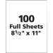 Avery Shipping Labels TrueBlock Technology, 8.5" x 11", White, 100/Pack - MLA5165