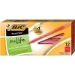 BIC Round Stic Ballpoint Pen, Red, Medium Point, 12/Pack - MPBICMR12