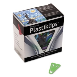 Baumgartens Assorted Colors Plastiklips, 200/Box plastic paper clips, cheap paper clips, jumbo paper clips