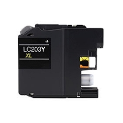 Brother LC203Y Yellow Inkjet Cartridge, High Yield, Compatible Brother LC203Y, LC203Y