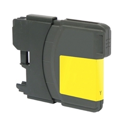 Brother LC61Y Yellow Inkjet Cartridge, High Yield, Compatible Brother LC61Y, LC61Y
