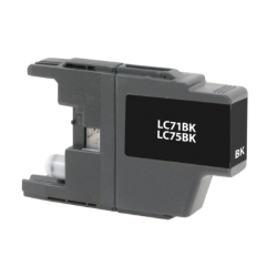 Brother LC75BK Black Inkjet Cartridge, High Yield, Compatible Brother LC75BK, LC75BK