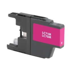 Brother LC75M Magenta Inkjet Cartridge, High Yield, Compatible Brother LC75M, LC75M