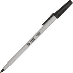 Business Source Bulk Ballpoint Stick Pens, Black, Medium, 12/Pack Pen, Black pens