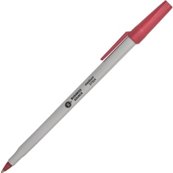 Business Source Bulk Ballpoint Stick Pens, Red, Medium, 12/Pack Pen, Red pens