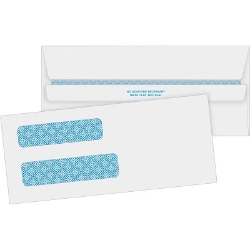 Business Source Double Window Check Envelopes, #8-5/8, 500/Box check envelopes, Security Envelope, Double Window Envelope, #10 envelope