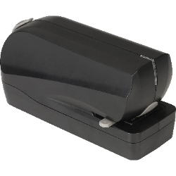 Business Source Electric Flat Clinch Stapler, 20-Sheet Capacity, Black electric desktop stapler, black stapler, desk stapler, automatic stapler