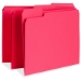 Business Source File Folders, 1/3 Tab Cut, 100/Box, Red - MFB13100RE