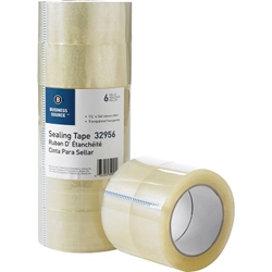 Business Source Heavy-Duty Packaging Tape, 3" Core, 6/Pack shipping tape, packaging tape, heavy duty packing tape