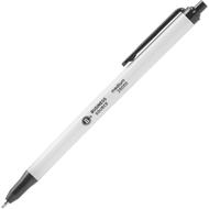 Business Source Retractable Ballpoint Pens, Black, Medium, 12/Pack