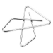 Butterfly Clamp Paper Clips, Smooth Finish, Small, 50/Box - MPCABC250