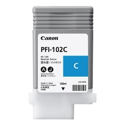 Canon PFI-102C - Ink Cartridge - Cyan 130ml (0896B001) 0896B001, canon imageprograf ink, Canon PFI-102C