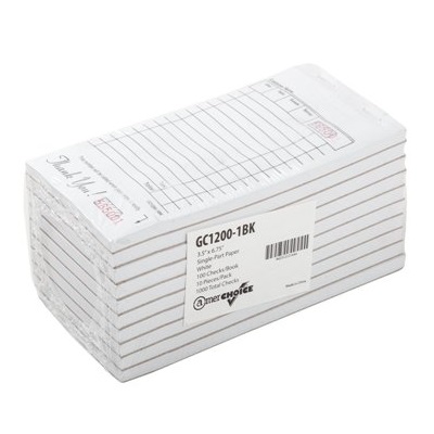 Royal Server Pad Paper - 10 Books Of 100 Checks Each With 8 Lines & Menu Prompts For Restaurant Staff