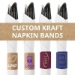 Custom Kraft Napkin Band
