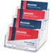 Deflecto Acrylic Business Card Holder, 4 Tiers - MDDAC4H