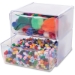 Desk Cube with 2 Drawers, Clear Plastic, 7-1/8" x 6" x 6" - MDC718X6X6