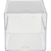 Desktop Cube Organizer, Clear Plastic, 6" x 6" x 6" - MDC6X6X6