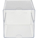 Desktop Cube Organizer, Clear Plastic, 6" x 6" x 6" - MDC6X6X6