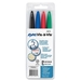 EXPO Vis-A-Vis Wet-Erase Marker Set, Fine Tip, 4/Pack - MMEWEF4A