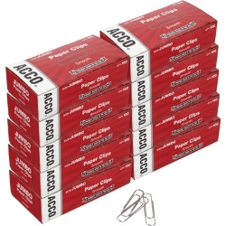 Economy Jumbo Paper Clips, Smooth Jumbo Size 1-7/8", 1000/Pack paper clips, cheap paper clips, jumbo paper clips