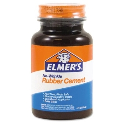 Elmers Rubber Cement with Brush, 4 oz. Bottle Elmers Rubber Cement, Rubber Cement