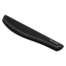Fellowes PlushTouch Keyboard Wrist Rest with Microban, Black keyboard wrist rest, keyboard wrist guard