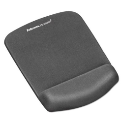 Fellowes PlushTouch Mouse Pad Wrist Rest with Microban, Graphite mouse pad, mouse pad wrist guard
