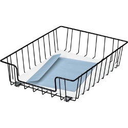 Fellowes Workstation Letter Tray Desk Organizer, Wire, Black Desk Tray, Desk Organizer
