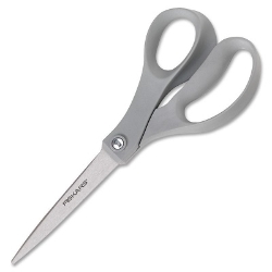 Fiskars The Performance Stainless Steel Scissors 8", Gray Scissors